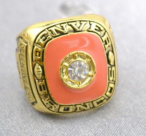 NFL Denver Broncos World Champions Gold Ring_1